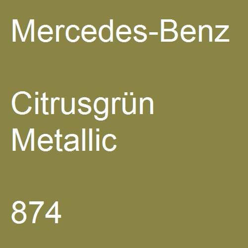 Mercedes-Benz, Citrusgrün Metallic, 874.